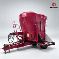 Landwirtschaftlicher TMR-Futtermischwagen Traktor-gezogene Total Mixed Ration Vorbereitungsmaschine mit Lader und Förderband