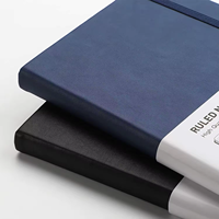 Carnet Moleskine personnalisé avec logo, couverture rigide en cuir PU, journal OEM en gros, reliure cousue, A5 B5 ligné, 100 feuilles