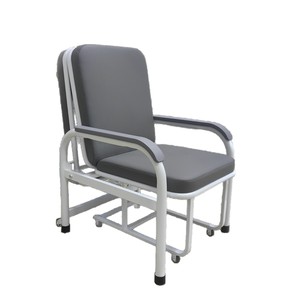 Caregiver Chair <b>Single</b> Portable <b>Folding</b> <b>Bed</b> Artificial Leather 61x77x92 For Hospital Home Office Use - Product Image 5