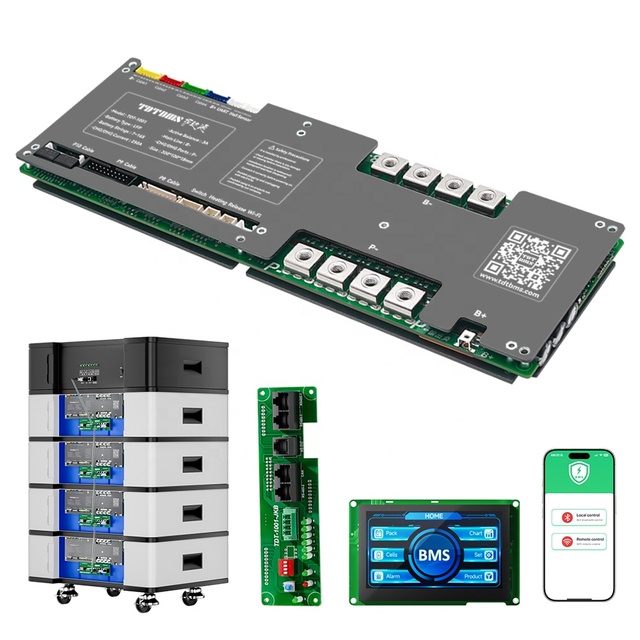 Smart BMS 24V Lifepo4 16S 48V 100A 200A 300A for Lithium Battery with WiFi LCD, Energy Storage Battery Management System (bms)