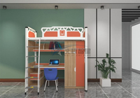 Lits modernes en bois et en acier personnalisés pour chambre d'étudiants, dortoir, bureau à domicile et bureau.