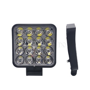 GOODZOOM Faros Delanteros Cuadrados <span class=keywords><strong>de</strong></span> <span class=keywords><strong>Alta</strong></span> Luminosidad <span class=keywords><strong>de</strong></span> 10-50 V y 20 mm, Luces LED para Tractor, Luces <span class=keywords><strong>de</strong></span> Trabajo LED Impermeables para Automóviles y Camiones - Product Image 1