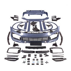 Piezas de carrocería para coche, kit de carrocería para <span class=keywords><strong>Porsche</strong></span> <span class=keywords><strong>Cayenne</strong></span> coupe <span class=keywords><strong>2020</strong></span> modificado a Turbo coupe con rejilla de parachoques delantero y trasero - Product Image 3