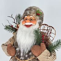 Hochwertige Weihnachtsmann-Weihnachtskugel-Dekoration Beliebter Stil Quadratische Festliche Puppe für Neujahrs-Dekoration