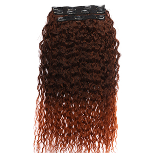 Afro Kinky Xoăn Clip-In Extensions 28 "Super Long Curls 3 Cái/bộ/220G Sợi Tổng Hợp Chịu Nhiệt Màu Tóc Anjo Plus - Product Image 3