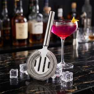 Ensemble de passoires en acier inoxydable 304, passoire à cocktail 3 couleurs avec ressort détachable pour outils de bar, usage domestique et mixologie professionnelle - Product Image 2
