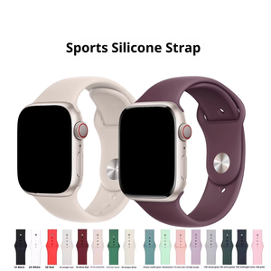 Correa de Reloj de Silicona Personalizada Upro con Hebilla a Presión, Correa de Repuesto Deportiva para Reloj Apple Series 9/8/7/6/5/4/3/2/1 38-49mm - Product Image 4