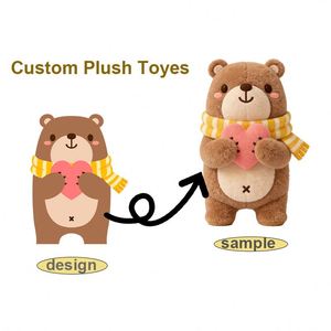 Jouets couineurs pour animaux de compagnie : ours en peluche personnalisé pour la Saint-Valentin, en forme de pull, en peluche gonflée - Product Image 1