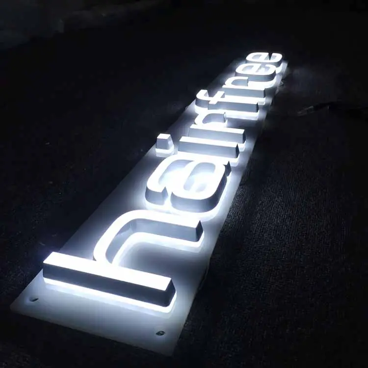 Esterno segno pubblicità esterna segno negozio di cartello 3d led lettera acrilico