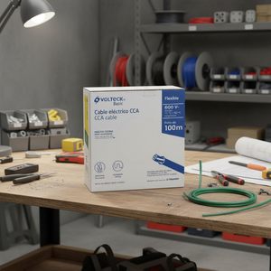 CAJA 1 Rollo de 100 metros de cable THW CCA 10 AWG verde, BÁSICO - Product Image 3