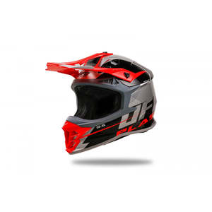 CASCO fuoristrada intrepido CASCO da Motocross Grigio XL con visiera CASCO da moto con funzione di testa - Product Image 1