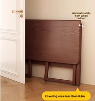 Kleiner klappbarer Schreibtisch für Apartments, integrierter wandlehnender Holztisch im chinesischen Retro-Stil, Möbel für Mietwohnungen, neu, für Computer