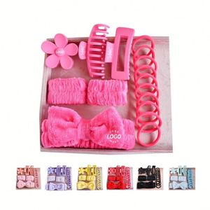 Eco-Friendly Custom Plastic Hair Tie Sets with Embroidered Headbands, Perfect for Promotional Tool Kits - Product Image 4