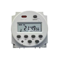 Minuterie programmable numérique LCD 12V CC, tension maximale 24V 110V 5V 230V, courant maximal 16A, pour la maison et le bureau