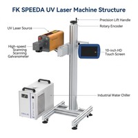 Máquina de Marcado Láser UV de Alta Velocidad para Embalaje, Codificador de Fecha y Número de Lote en Botellas, 200m/min