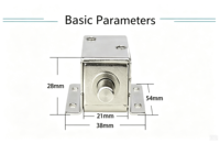 Serrure Électromagnétique Ronde Miniature à Lame de 10 mm pour Armoire, Modèle LY-01, Fixation par Vis, DC 12V 24V