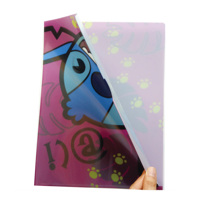 Carpeta de Archivo en Forma de L, Resistente, de Polipropileno A4, Grosor de 0.45 mm, Impresión UV Visual 3D, Plástico de Alto Brillo, Carpeta Promocional