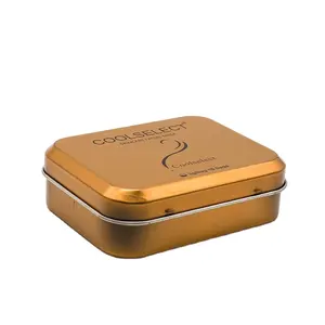 Chinese Factories Gold Packaging Tin Box For Mask Small Tin Can