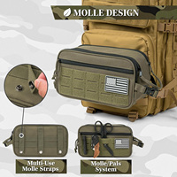 Pochette Tactique Molle EDC Imperméable OEM en Gros pour Salle de Bain, Trousse de Toilette et de Rasage Personnalisée