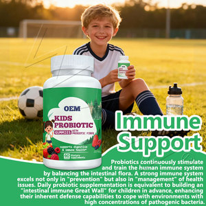 Gummies pour enfants à étiquette propre, huile biologique premium, probiotiques, multivitamines, biotine, soins digestifs et immunitaires, fabrication OEM personnalisée - Product Image 3