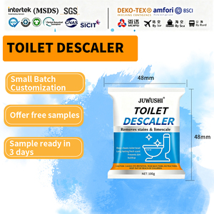 Poudre détartrante professionnelle pour toilettes, formule effervescente, éliminateur de tartre urinaire et de calcaire pour cuvettes en céramique, nettoyage en profondeur, 100g - Product Image 1