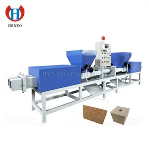 Good Quality Sawdust Block Hot Pressing Extruding Machine Price / Wood Pallet Feet Sawdust Block Production Line