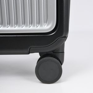 최고의 스마트 블랙 언더 시트 경량 알루미늄 하드 쉘 4 휠 남성용 중형 체크 수하물 - Product Image 3