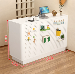 Tienda de ropa de moda Escritorio de recepción Mostrador de pago pequeño para tienda de conveniencia Salón de belleza Mostrador de Bar simple Diseño de tienda - Product Image 2