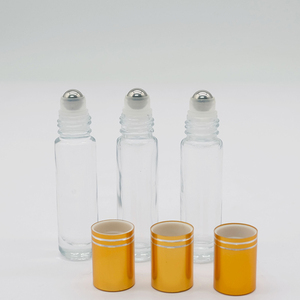 New Arrival rõ ràng Matte Lăn chai cho các loại tinh dầu với vít cổ nắp nhựa rỗng cuộn trên chai thủy tinh 10ml - Product Image 1