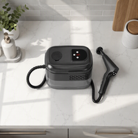 Nettoyeur Vapeur Haute Température 2500W, Décapeur Vapeur Portable 3 Bars, Réservoir d'Eau ABS 1400ml pour Cuisine, Fenêtres et Usage Domestique