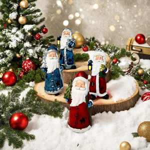 Moule en résine sculptée artistique Père Noël Décoration de Noël pour la maison Artisanat Fournitures de fête et décorations de poupées Cadeaux - Product Image 2