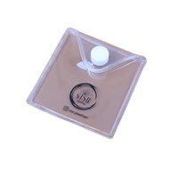 Sac de fichier à boutons en Pvc étanche, enveloppe à boutons en plastique légal, sac de dossier à boutons pression
