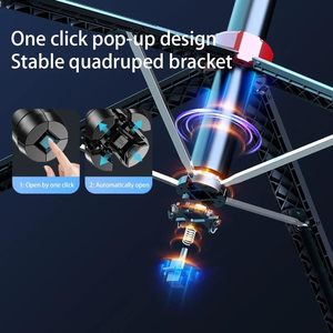 Q185 Stabilisateur intelligent IA avec suivi automatique du visage, longueur 1800 mm, anti-tremblement, trépied à quatre pieds, perche à selfie pour diffusion en direct - Product Image 2