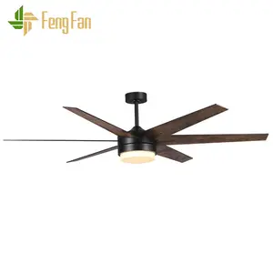 Household Living Room 6 Blade 70Inch Telecontrol Led Ceiling Fan Light