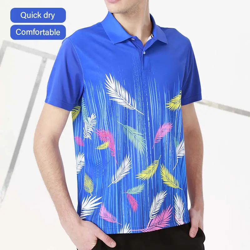 Custom Printing All Over Sublimation Polo Shirts Men Women Polyester Short Sleeve Tshirts For Sportswear