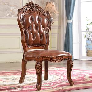 Pháp Hoàng Gia bằng gỗ phòng ăn đồ nội thất bộ sang trọng Tay Chạm Khắc bàn ăn ghế đặt Bois bảng một máng cỏ complet - Product Image 5