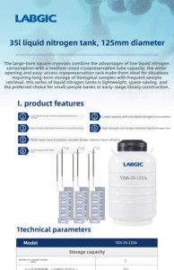 Tanque de Nitrógeno Líquido LABGIC YDS-35-125A de 35L, <span class=keywords><strong>Calibre</strong></span> de 125mm - Product Image 4