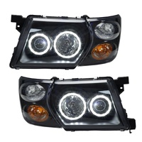 Accessoire automobile YBJ, nouveau feu de position DRL pour NISSAN Patrol GU Y61 MK5 1998-2003 Wagon SUV, phare à yeux d'ange