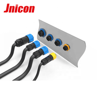 Connecteur étanche IP67 M19 à 90 degrés, câble vers panneau avec verrouillage par pression