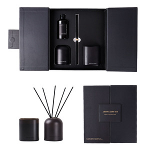 Custom Luxury Decoration Home Fragrance Aroma Reed Diffuser Scented Candles Christmas Gift Set