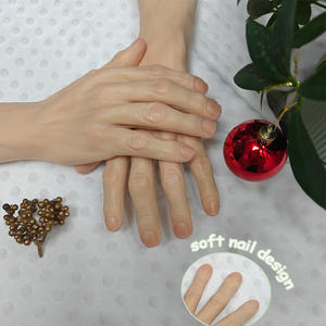 Gants en silicone intégral pour mains d'homme âgé, à ongles souples, pour dissimuler les cicatrices, prothèses, accessoires photo - Product Image 1