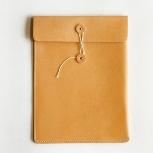 Bolsas de cuero personalizadas para documentos, tamaño A4/A5, carpetas de archivo estilo ejecutivo, organizadores de documentos con cordón. - Product Image 1