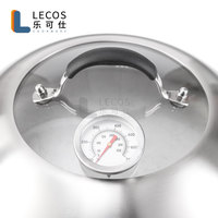 LECOS Bestseller Langlebiger Küchen-Dämpfdeckel Runder Bratdeckel BBQ-Deckel Edelstahl-Grillzubehör Käseschmelzglocke