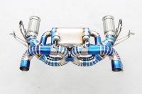Knalpot Titanium Custom Berkatup, Poles Cermin 1.2mm untuk Huracan STO/EVO/Tecnica 5.2 V10, Sistem Knalpot Desain Khusus