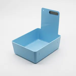 Scatole da lavoro colorate per la consegna del vassoio da laboratorio dentale pan dental lab box con supporto per clip