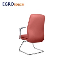 EGROspace Chaise de bureau de direction ergonomique en cuir de luxe pour visiteurs et invités, mobilier moderne pour fournisseurs