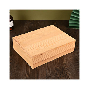 <b>Pine</b> Wooden <b>Box</b> Rectangle Handmade Customizable Thickness For Gift Craft Storage - Product Image 5