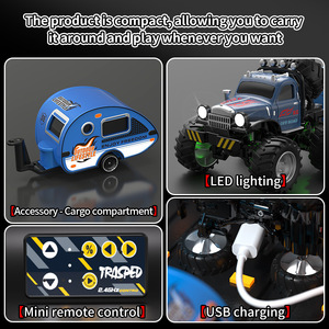Intelligentes Programmierbares 4-Kanal RC Metall 1:64 Maßstab Hochgeschwindigkeits-Elektroauto-Spielzeug mit Automatischer Rückkehr & Hindernisvermeidung - Product Image 6