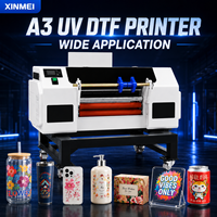 Impresora de Inyección de Tinta UV A3 Automática Directa de Fábrica XINMEI, Película AB, Adhesivos de Cristal Flexibles, Etiquetas de Transferencia Personalizadas de Alta Velocidad