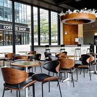 Offre Spéciale : Ensemble Table et Chaises en Bois Massif, Design Moderne Personnalisé, pour Restaurants Commerciaux, Salles à Manger, Salons, Hôtels et Cafés – Durable